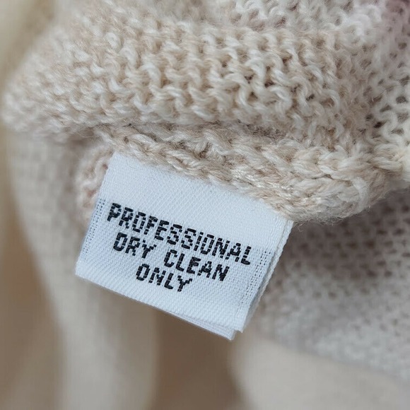 Krista Larson Sweater Mock Neck Layered Tan Beige Wearable Fiber Art Lagenlook - Picture 9 of 12